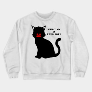 schwarze Katze Crewneck Sweatshirt